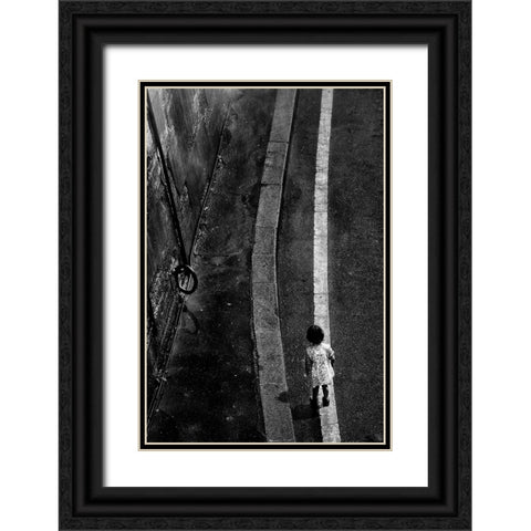 Lost Black Ornate Wood Framed Art Print with Double Matting by Drigny, Eric