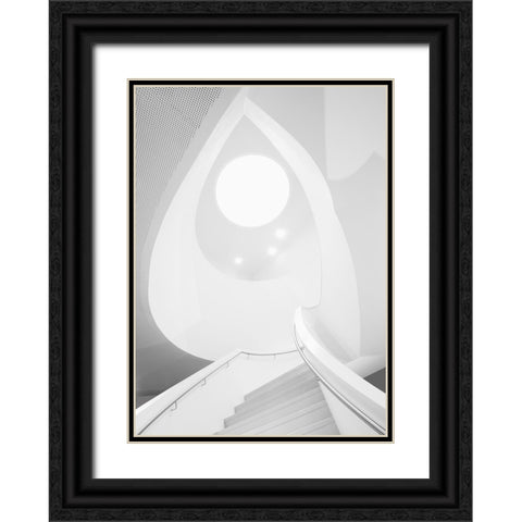 Stairway To Heaven Black Ornate Wood Framed Art Print with Double Matting by van Son, Greetje