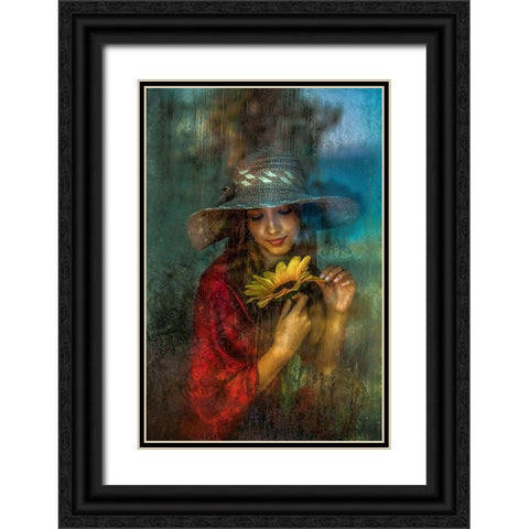 Fortunes Black Ornate Wood Framed Art Print with Double Matting by Nisan Kandilcioglu, Ummu