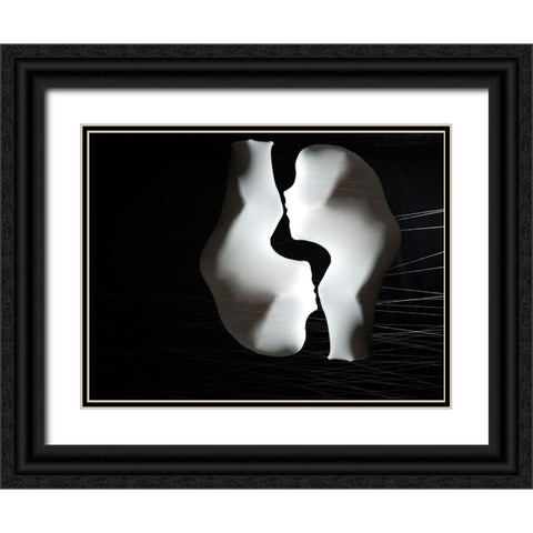 Twins Black Ornate Wood Framed Art Print with Double Matting by Zahirimehr, Maryam