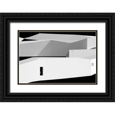 Contrasts Black Ornate Wood Framed Art Print with Double Matting by Azevedo, Olavo