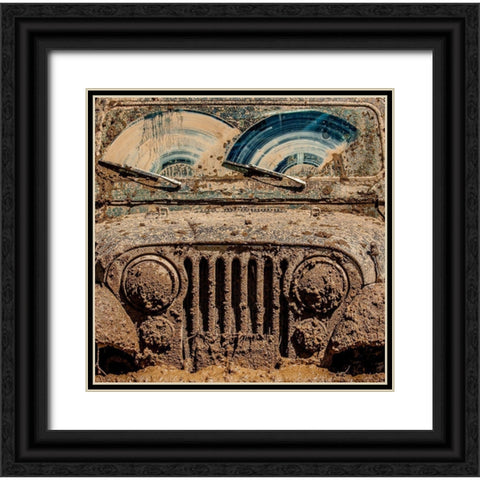 After The Mudbog Black Ornate Wood Framed Art Print with Double Matting by Heiser, Jay