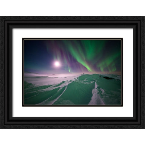 Artic Winter Black Ornate Wood Framed Art Print with Double Matting by Eriksson, Robin