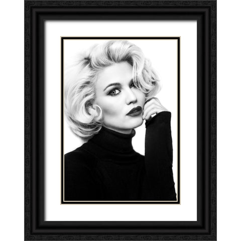 My Day With Marilyn... Black Ornate Wood Framed Art Print with Double Matting by Peter Muller Photography