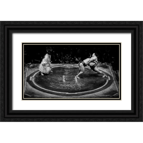 The Last Strength Black Ornate Wood Framed Art Print with Double Matting by Song, Gunarto