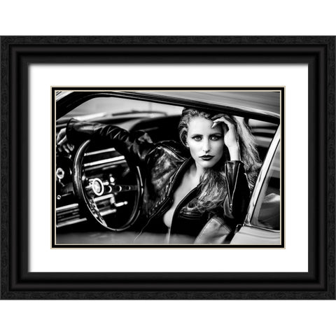 Waiting For My Company To Leave... Black Ornate Wood Framed Art Print with Double Matting by Peter Muller Photography
