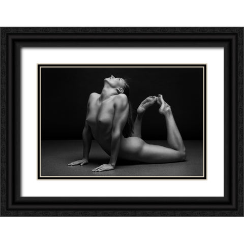 Bodyscape Black Ornate Wood Framed Art Print with Double Matting by Belovodchenko, Anton