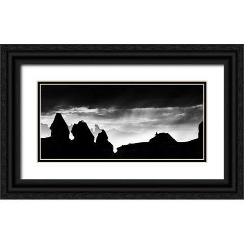 The Thinker Black Ornate Wood Framed Art Print with Double Matting by Luis Duran, Juan