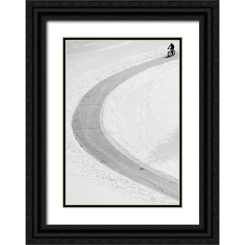 Untitled Black Ornate Wood Framed Art Print with Double Matting by Wang, Jian