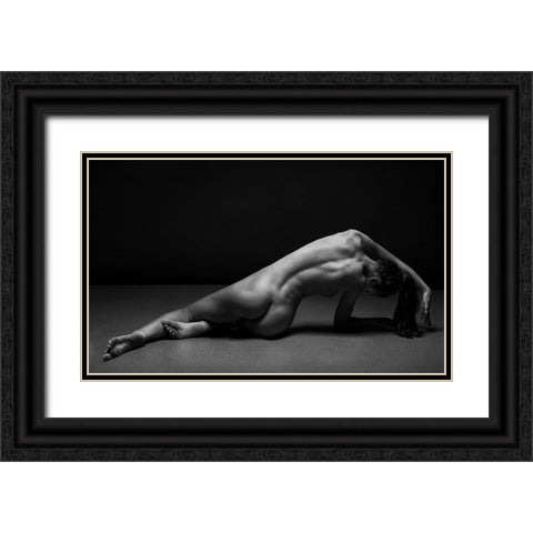 Bodyscape Black Ornate Wood Framed Art Print with Double Matting by Belovodchenko, Anton