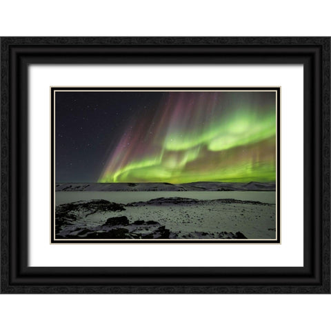 Celestial Black Ornate Wood Framed Art Print with Double Matting by Ingibergsson, Bragi