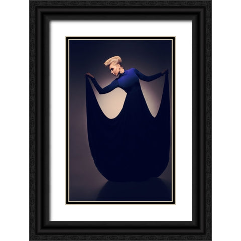 Untitled Black Ornate Wood Framed Art Print with Double Matting by NJmerik