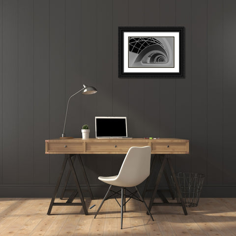 Antwerp-Stairs Black Ornate Wood Framed Art Print with Double Matting by Niezen, Jan