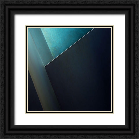 Plane Black Ornate Wood Framed Art Print with Double Matting by Claes, Gilbert