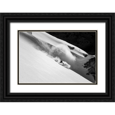Cloud Of Snow Black Ornate Wood Framed Art Print with Double Matting by Sanne, Jakob