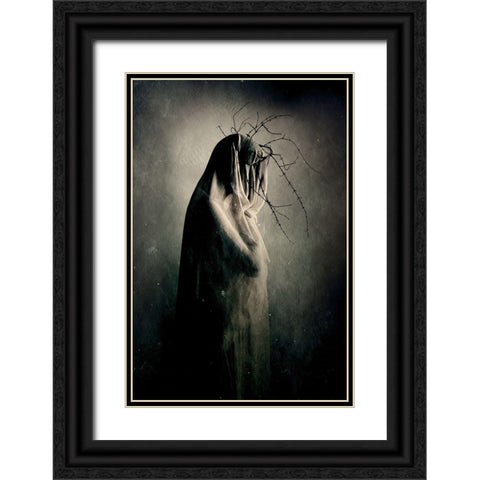 In Between The Light And Shadows Black Ornate Wood Framed Art Print with Double Matting by Mest, Olga