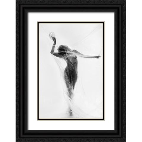 The Mask Dance Black Ornate Wood Framed Art Print with Double Matting by Odorizzi, Patrick
