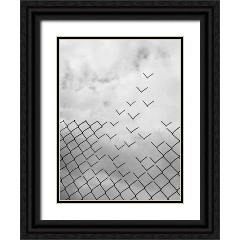 Freedom Black Ornate Wood Framed Art Print with Double Matting by Alonso, Daniel