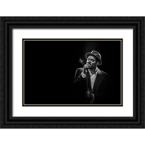 Ben Loncle Soul Black Ornate Wood Framed Art Print with Double Matting by L, Christophe