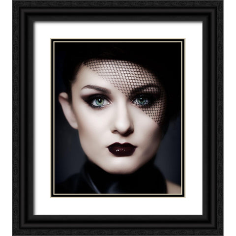 Beauty Black Ornate Wood Framed Art Print with Double Matting by Ashton-Jones, Howard