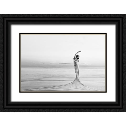 Born From The Sea Black Ornate Wood Framed Art Print with Double Matting by Odorizzi, Patrick
