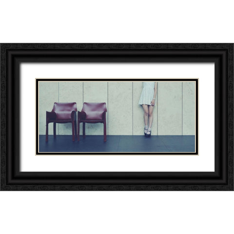 Museum Black Ornate Wood Framed Art Print with Double Matting by Amenomori, Keiichiro