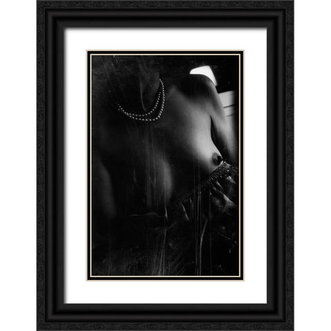 Untitled Black Ornate Wood Framed Art Print with Double Matting by Bousca, Bogdan