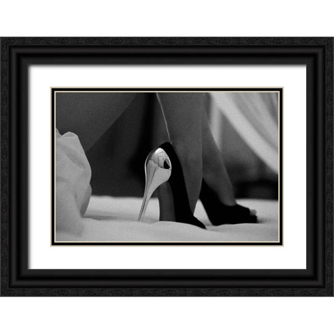 Moscova Black Ornate Wood Framed Art Print with Double Matting by Schottstaedt, Erik