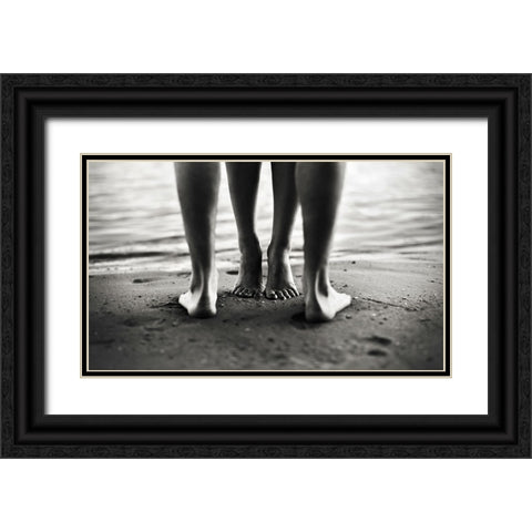 *** Black Ornate Wood Framed Art Print with Double Matting by Takh, Yulia