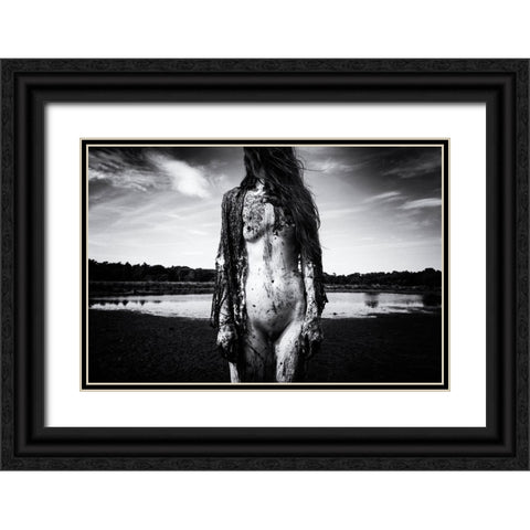 Untitled Black Ornate Wood Framed Art Print with Double Matting by Dirven, Ton