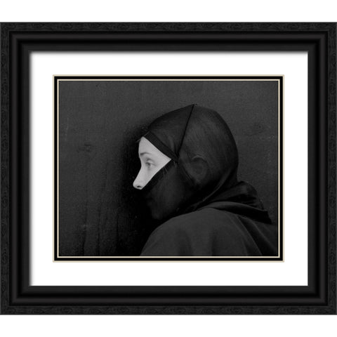 A??Ghosta? Black Ornate Wood Framed Art Print with Double Matting by Huang, Ivan