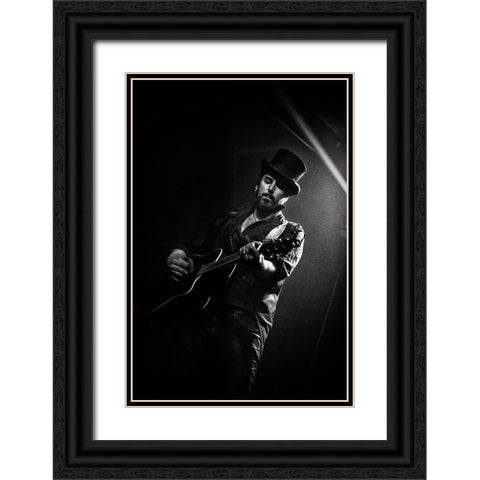 Hat Trick Black Ornate Wood Framed Art Print with Double Matting by Samuelsson, Anders