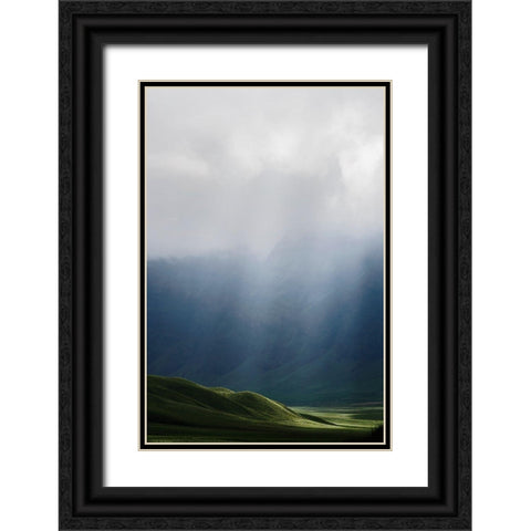 Light Black Ornate Wood Framed Art Print with Double Matting by Ritonga, Andy