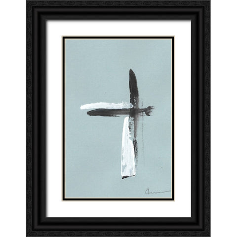 Swordplay I Black Ornate Wood Framed Art Print with Double Matting by Carroccio, Lisa