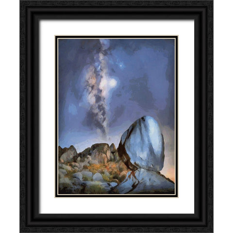 Milky Way VII Black Ornate Wood Framed Art Print with Double Matting by Medeiros, Celito