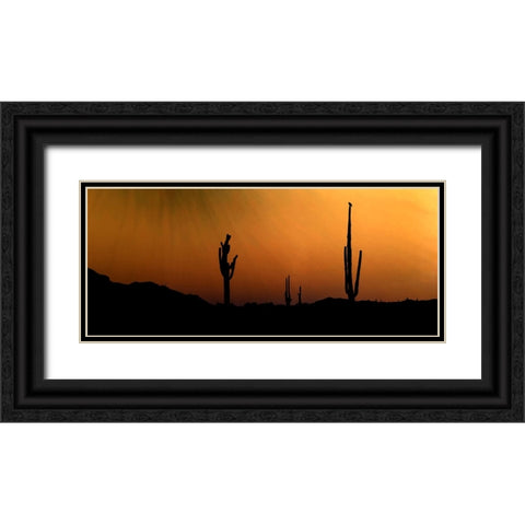 CopperSkies Black Ornate Wood Framed Art Print with Double Matting by Tenoever, William