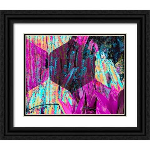 Hexaflora2 Black Ornate Wood Framed Art Print with Double Matting by Tenoever, William