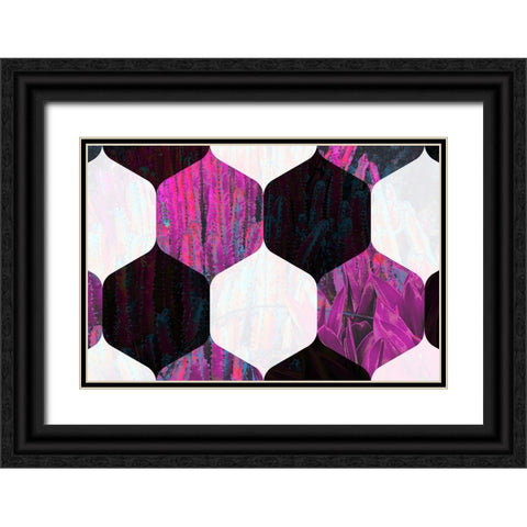 Hexaflora6 Black Ornate Wood Framed Art Print with Double Matting by Tenoever, William