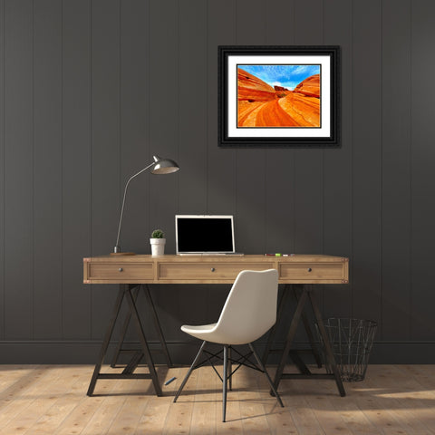 ValleyOfFire:Gibraltar Black Ornate Wood Framed Art Print with Double Matting by Tenoever, William