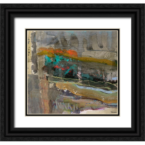 Reflective II Black Ornate Wood Framed Art Print with Double Matting by Tienhaara, Michael