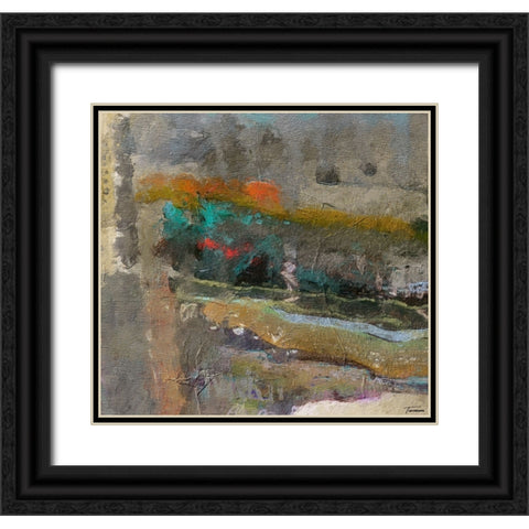 Reflective II FX Black Ornate Wood Framed Art Print with Double Matting by Tienhaara, Michael