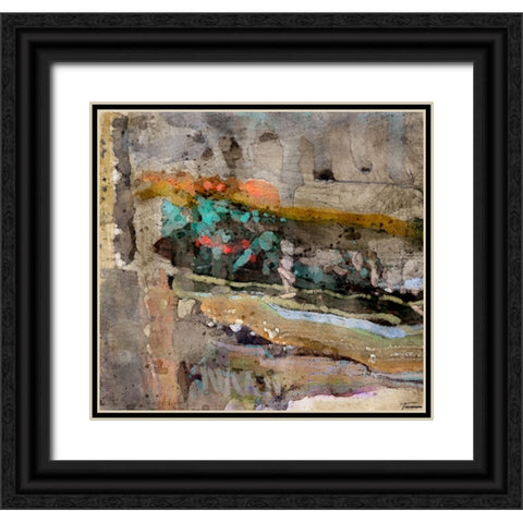 Reflective II WC V I Black Ornate Wood Framed Art Print with Double Matting by Tienhaara, Michael