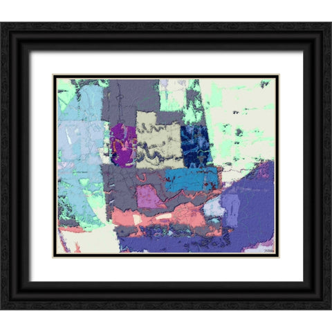 Sherbert I V 4 Black Ornate Wood Framed Art Print with Double Matting by Tienhaara, Michael
