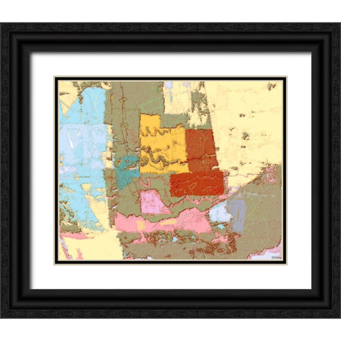 Sherbert I V 6 Black Ornate Wood Framed Art Print with Double Matting by Tienhaara, Michael