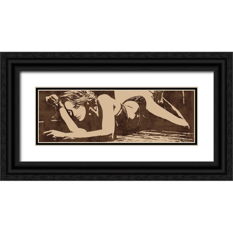 Strike a Pose Black Ornate Wood Framed Art Print with Double Matting by Cooper, Andrew