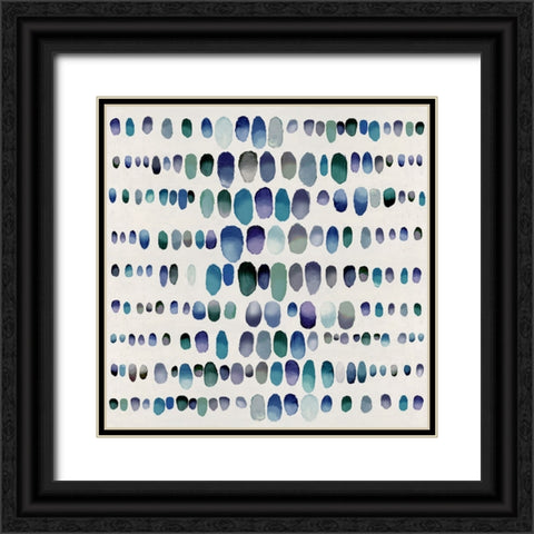 Playful Jewel Tones II Black Ornate Wood Framed Art Print with Double Matting by Perry, Angela