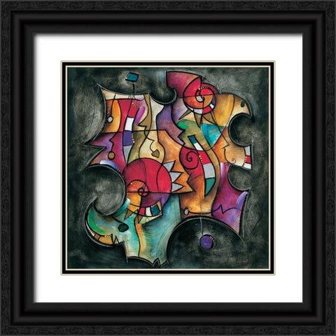 Noir Duet II Black Ornate Wood Framed Art Print with Double Matting by Waugh, Eric