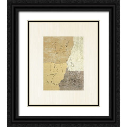 The Female Figure I Black Ornate Wood Framed Art Print with Double Matting by Robbins, Jason