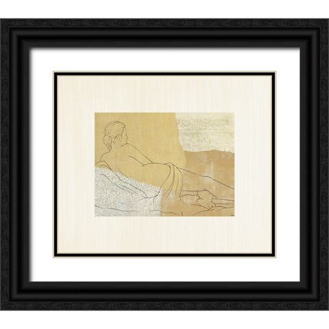 The Female Figure III Black Ornate Wood Framed Art Print with Double Matting by Robbins, Jason