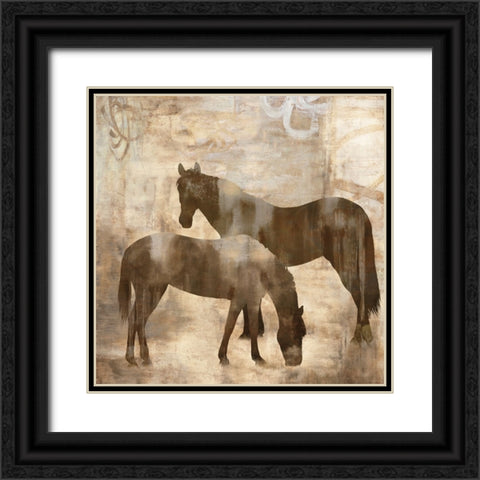 Equine I Black Ornate Wood Framed Art Print with Double Matting by Mann, Jason